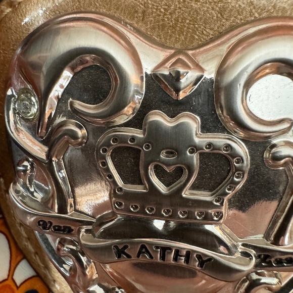 Kathy Van Zeeland Navy & Orange Paisley Print Shoulder Bag - Picture 5 of 7